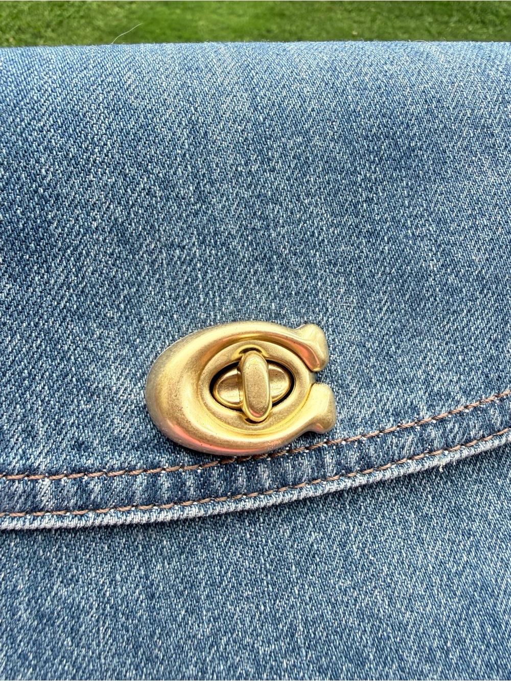Coach Cassie Denim Crossbody Bag 19 - Picture 13 of 14
